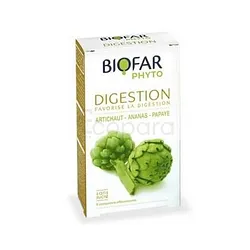 BIOFAR PHYTO DIGESTION ARTICHAUT ANANAS PAPAYE BOITE DE 8 COMPRIMES EFFERVESCENTS