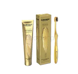 CURASEPT PACK LUXURY GOLD DENTIFRICE 75ML + BROSSE A DENTS