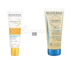 BIODERMA COFFRET PHOTODERM INVISIBLE SPF50 40ML + ATODERM HUILE DE DOUCHE 100ML OFFERT