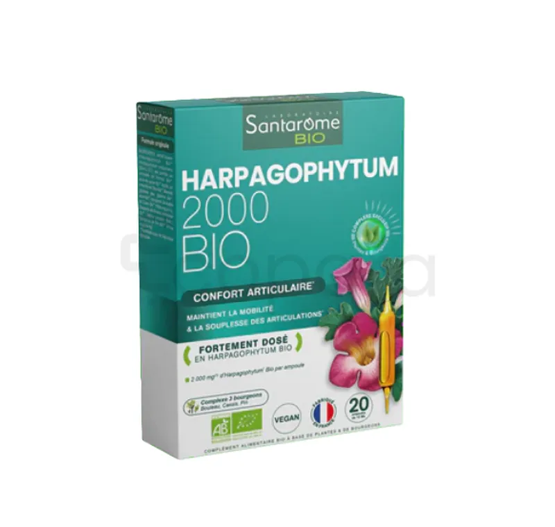 SANTAROME BIO HARPAGOPHYTUM 10ML BOITE DE 20 AMPOULES