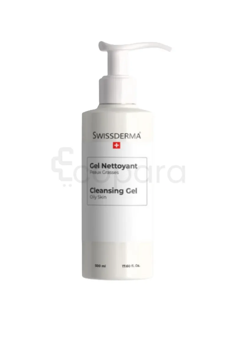 SWISSDERMA GEL NETTOYANT PEAUX GRASSES 500ML