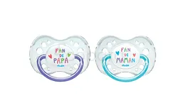 DODIE SUCETTE ANATOMIQUE DUO FAN DE PAPA FAN DE MAMAN +18MOIS REF NA47