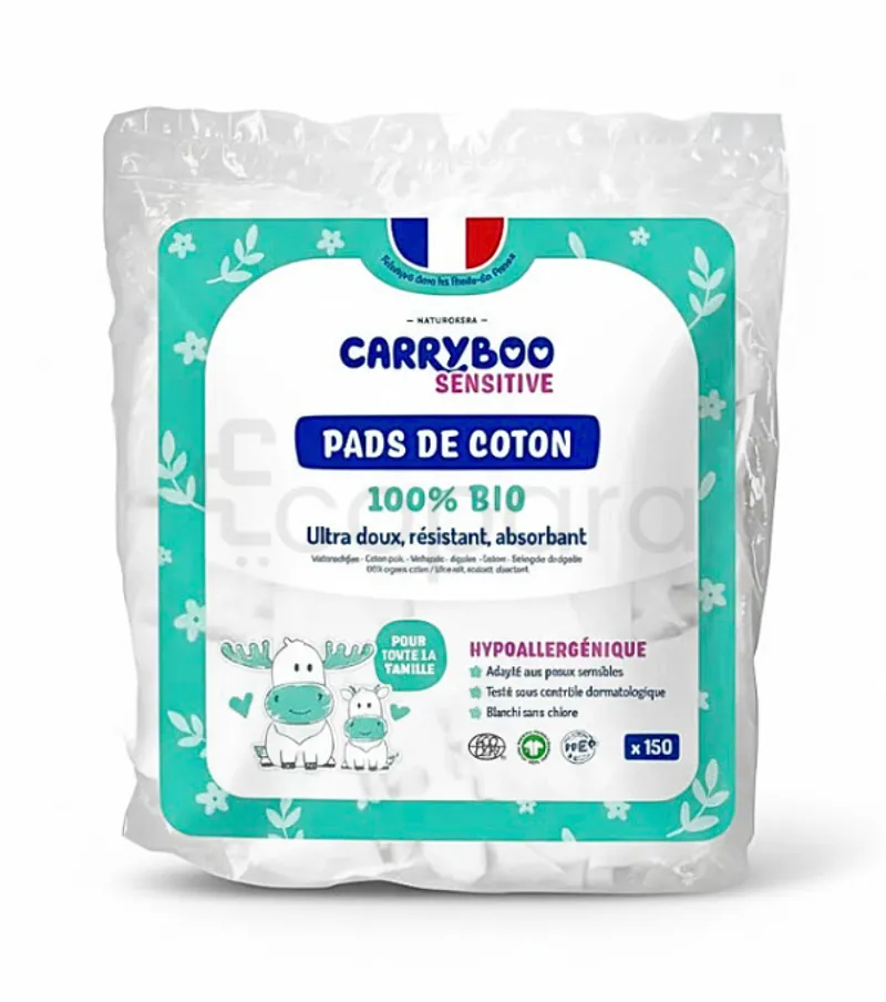 CARRYBOO RECTANGLES DE COTON BOITE DE 150
