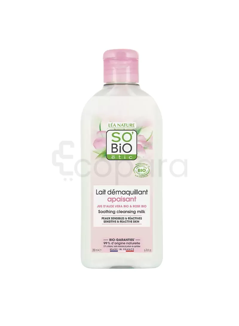 SO'BIO ETIC LAIT DEMAQUILLANT ALOE VERA 200ML