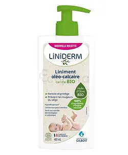 GILBERT LINIDERM LINIMENT OLEO-CALCAIRE A l'HUILE D'OLIVE VIERGE POMPE 480ML