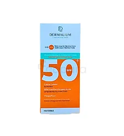 DERMALIUM CREME SOLAIRE INVISIBLE PEAUX GRASSE A IMPERFECTIONS SPF50+ 50ML