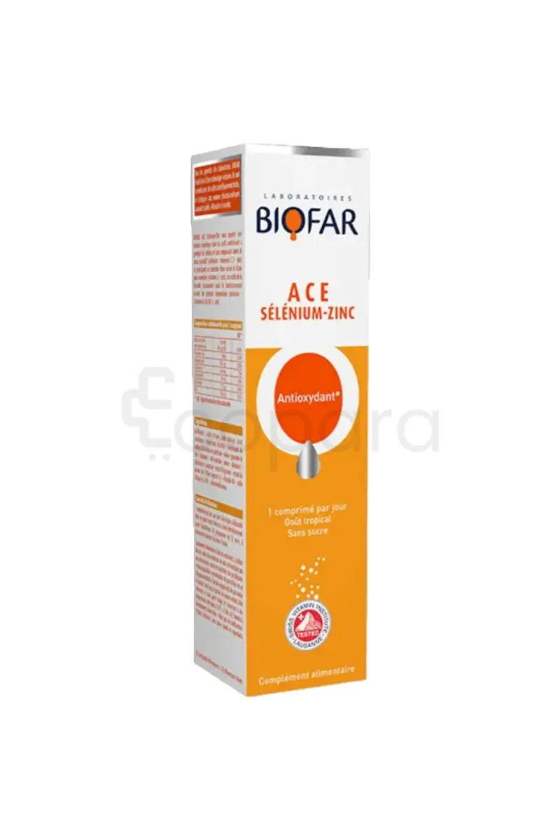 BIOFAR ACE SELENIUM-ZINC BOITE DE 20 COMPRIMES EFFERVESCENTS