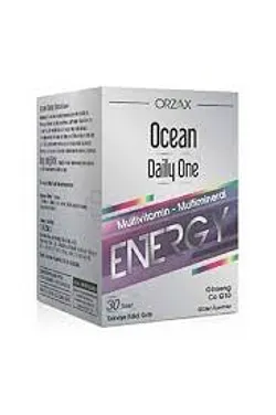 ORZAX OCEAN DAILY ONE MULTIVITAMIN MULTIMINERAL ENERGY GINSENG CO Q10 BOITE DE 30 COMPRIMES