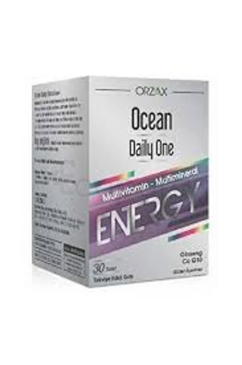ORZAX OCEAN DAILY ONE MULTIVITAMIN MULTIMINERAL ENERGY GINSENG CO Q10 BOITE DE 30 COMPRIMES
