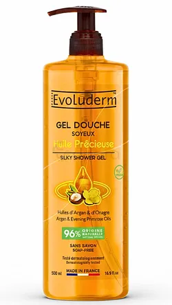 EVOLUDERM GEL DOUCHE SOYEUX HUILE PRECIEUSE 500ML