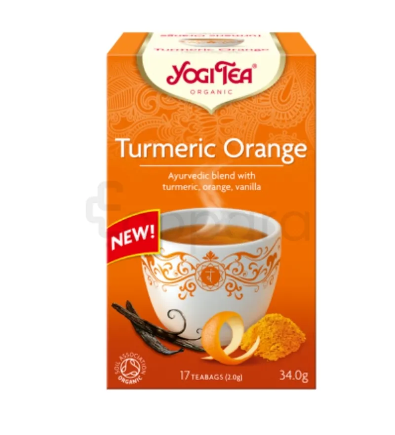 YOGI TEA CURCUMA ORANGE 2G BOITE DE 17 SACHETS
