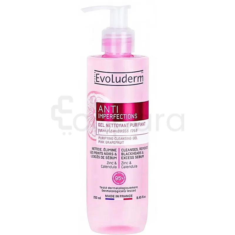 EVOLUDERM GEL NETTOYANT PURIFIANT ANTI-IMPERFECTIONS 250ML