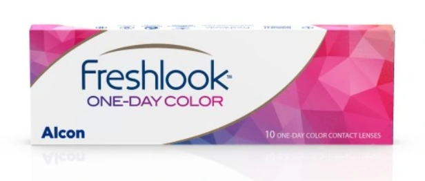 FRESHLOOK ONE-DAY COLOR CONTACT LENSES PURE HAZEL REFERENCE N0716767202802 BOITE DE 10
