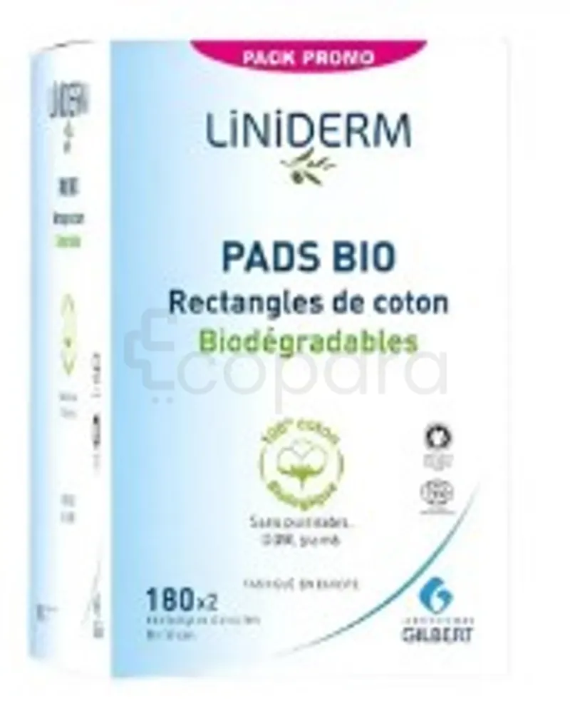 GILBERT PACK PROMO LINIDERM PADS BIO BOITE DE 180*2