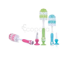 NUBY GOUPILLON POUR BIBERONS ET TETINES AVEC VENTOUSE REFERENCE 24-ID5524