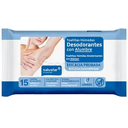 SALUSTAR LINGETTES DEODORANTES A L'ALLUN BOITE DE 15