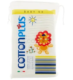 COTTON PLUS BABY CARRE BOITE DE 60