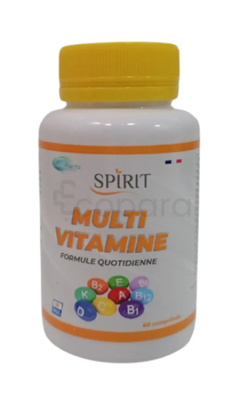 SPIRIT MULTIVITAMINES 400MG BOITE DE 60 COMPRIMES