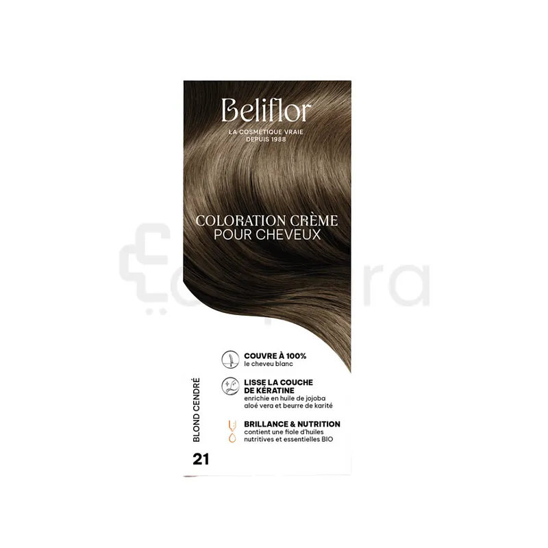 BELIFLOR COLORATION CREME NUMERO 21 BLOND CENDRE 120ML
