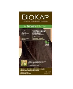 BIOKAP NUTRICOLOR DELICATO NUMERO 5.0 CHATAIN CLAIR 140ML