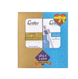 GALBY PACK VITAMINE E SERUM INTENSIF ANTIOXYDANT 30ML + SERUM ACIDE HYALURONIQUE 30ML
