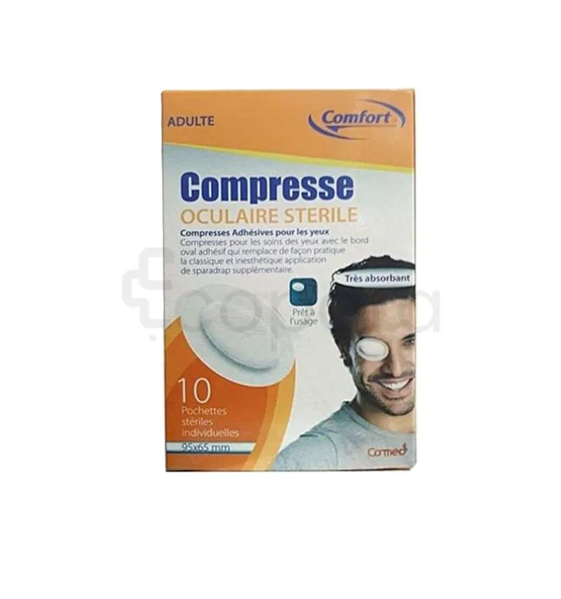 COMFORT COMPRESSE OCULAIRE STERILE ADULTE BOITE DE 10