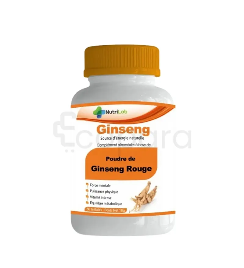 NUTRILAB GINSENG ROUGE BOITE DE 60 GELULES