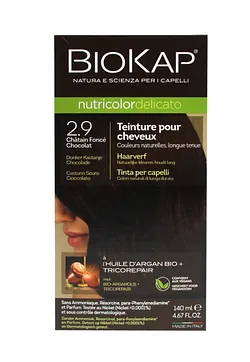 BIOKAP NUTRICOLOR DELICATO NUMERO 2.9 CHATAIN FONCE 140ML
