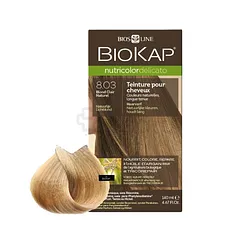 BIOKAP NUTRICOLOR DELICATO NUMERO 8.03 BLOND CLAIR NATUREL