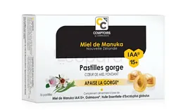 COMPTOIRS & COMPAGNIE COEUR FONDANT MIEL MANUKA IAA15+ BOITE DE 16 PASTILLES