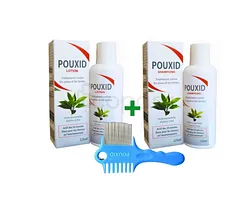 POUXID PACK LOTION + SHAMPOOING + PEIGNE