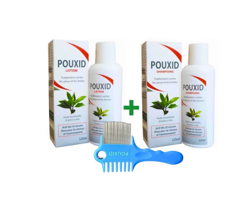 POUXID PACK LOTION + SHAMPOOING + PEIGNE