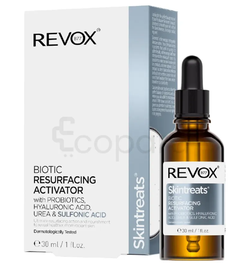 REVOX B77 BIOTIC RESURFACING ACTIVATOR PROBIOTICS HYALURONIC ACIDE UREA SULFONIC ACID 30ML
