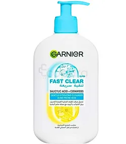 GARNIER FAST CLEAR GENTEL CLEANSER 250ML