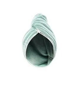 BJORN AXEN SERVIETTE TURBAN POUR CHEVEUX VERTE