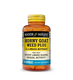 MASON NATURAL HORNY GOAT WEED PLUS WHIT MACA BOITE DE 60 CAPSULES