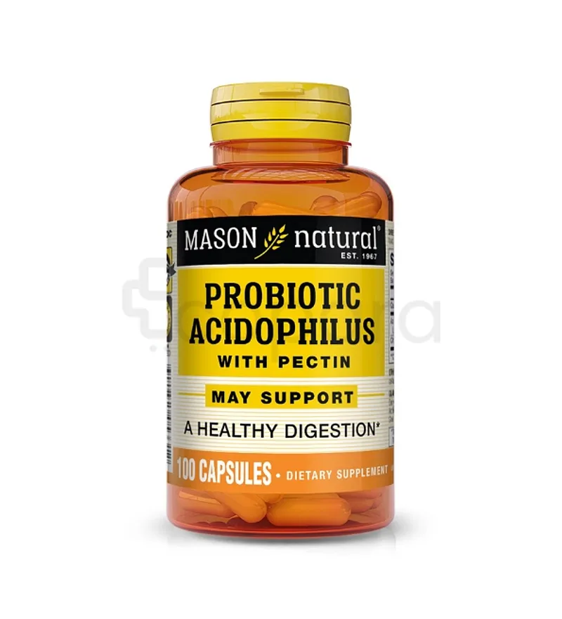 MASON NATURAL PROBIOTIC ACIDOPHILUS WITH PECTIN BOITE DE 100 CAPSULES