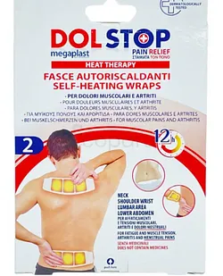 MEGAPLASTE DOLSTOP 28.8*9CM BANDES AUTOCHAUFFANTES BOITE DE 2