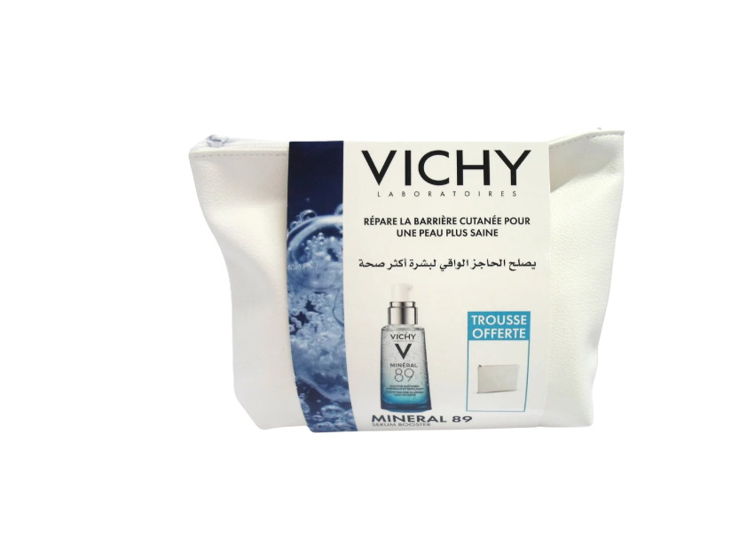 VICHY PACK PROMOTION MINERAL 89 BOOSTER QUOTIDIEN FORTIFIANT 50ML + TROUSSE OFFERTE