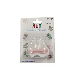 BOM SUCETTE JUB SILICONE + COUVERCLE 1ER AGE