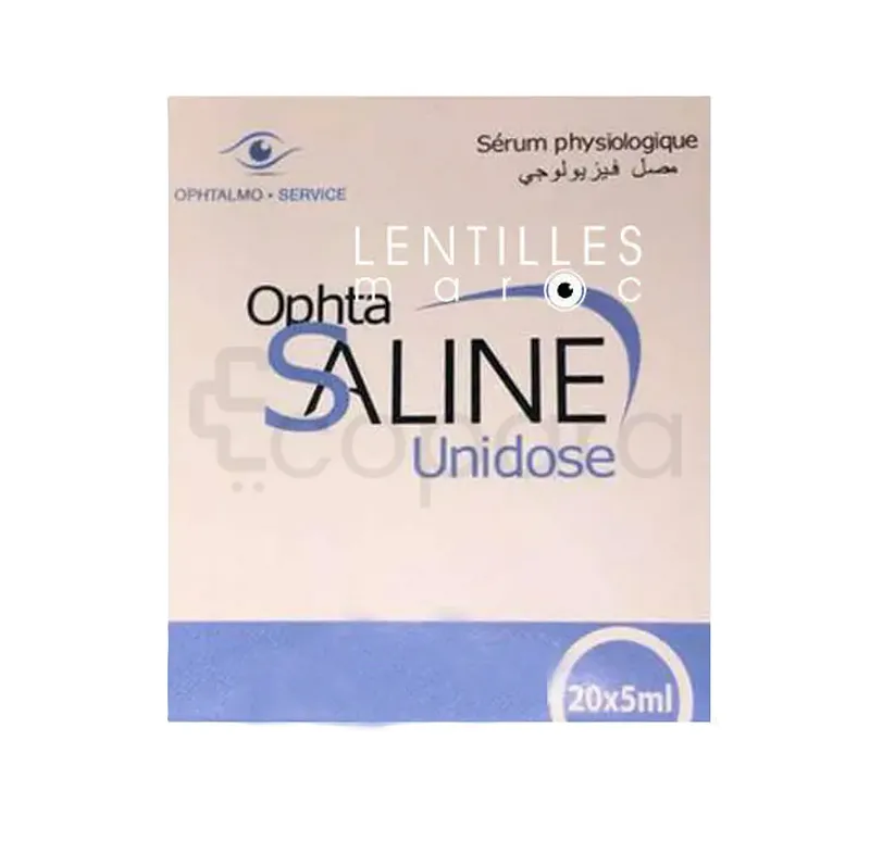 OPHTA SALINE UNIDOSE SERUM PHYSIOLOGIQUE 20*5ML