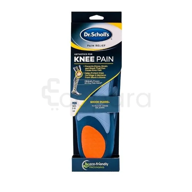 DR SCHOLL'S KNEE PAIN MEN'S PAIN RELIEF ORTHOTICS TAILLE 8-14 BOITE DE 1 PAIRE