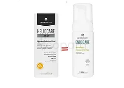 HELIOCARE PACK PROMO 360° HELIOCARE PIGMENT SOLUTION FLUIDE SPF50+ 50ML + ENDOCARE AQUAFOAM 125ML OFFERT