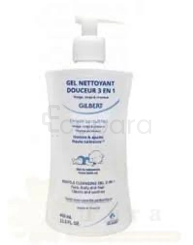 GILBERT EAU NETTOYANTE DOUCEUR 3EN1 VISAGE CORPS ET CHEVEUX DES LA NAISSAINCE 400ML