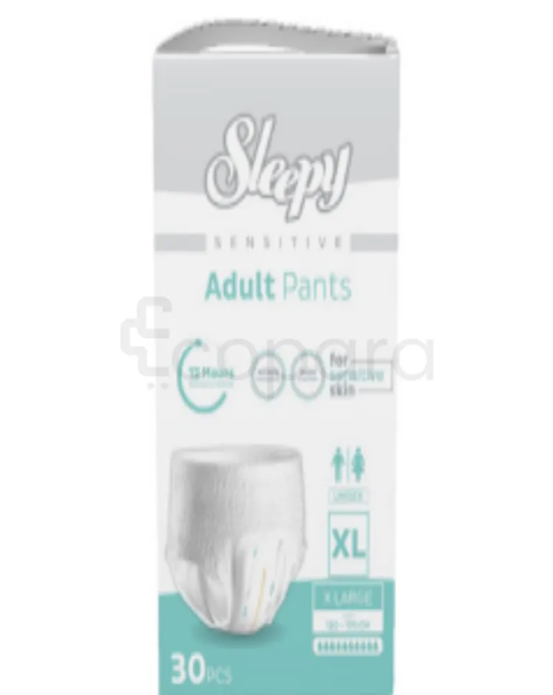 SLEEPY SENSITIVE COUCHES ADULTES 100-150CM TAILLE L BOITE DE 30