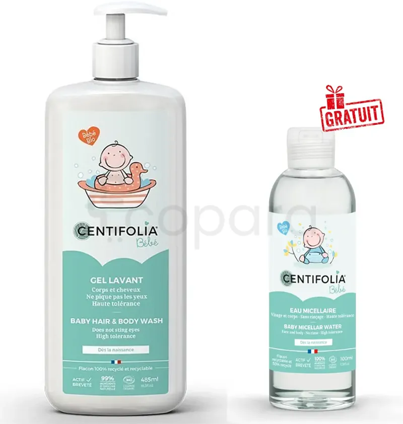 CENTIFOLIA GEL LAVANT 485ML + EAU MICELLAIRE 100ML