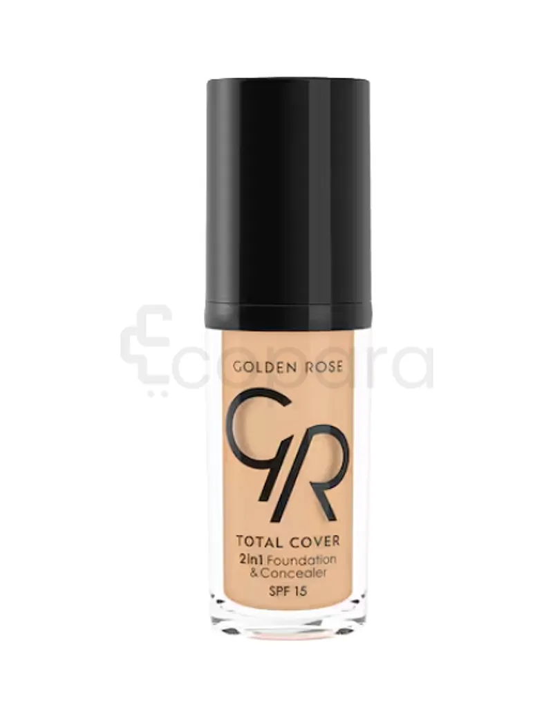 GOLDEN ROSE FOND DE TEINT ET CORRECTEUR TOTAL COVER 2 IN 1 GR N03 REFERENCE GRFC03