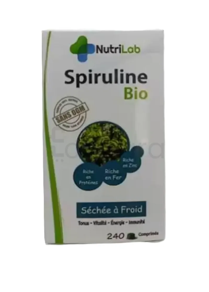 NUTRILAB SPIRULINE BIO BOITE DE 240 COMPRIMES
