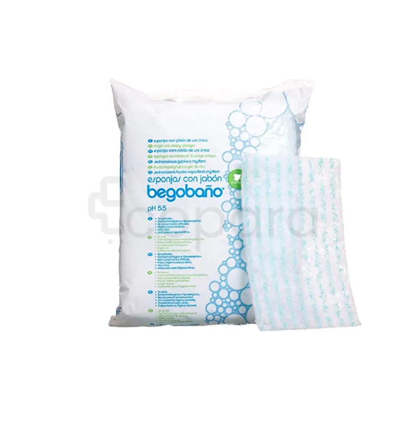 BEGOBANO ESPONJA CON JABON PH 5.5 EPONGES SAVONNEUSES BOITE DE 10