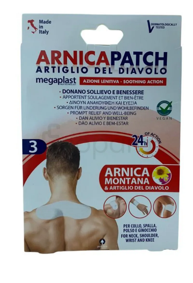 MEGAPLAST DOLSTOP PATCHS DOULEURS MUSCULAIRES 8*21.5CM BOITE DE 3
